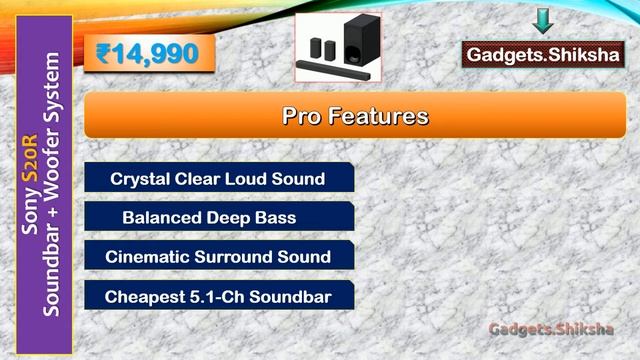 400W 5.1-Ch Soundbar Woofer under 15000 Rupees {हिंदी में} | #Sony S20R смотреть онлайн