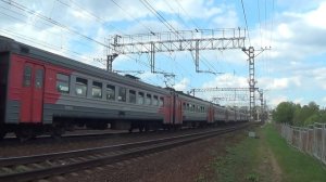 Электропоезд ЭД4М-0004 сообщением Москва - Домодедово