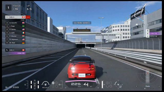 GT7 - World Touring Car 600 - Tokyo Expressway - South Counterclockwise Cappuccino (13B-REW-RX-7)
