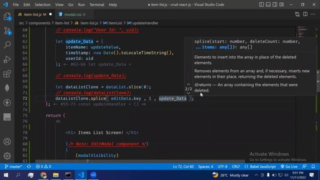 Crud App with React JS and Local Storage (Edit feature Part-3) смотреть онлайн