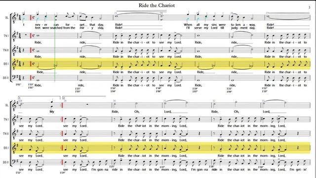 BASS I BARITONE EMPHASIS Ride the chariot смотреть онлайн