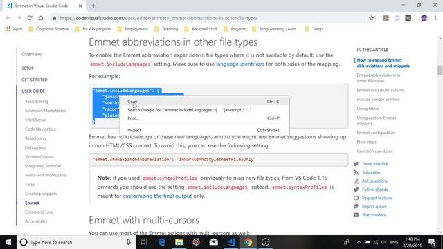 Emmet With React in Visual Studio Code 2019 смотреть онлайн