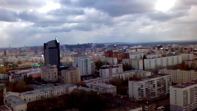 Уфа Центр как на ладони.С высоты птичьего полёты.) смотреть онлайн