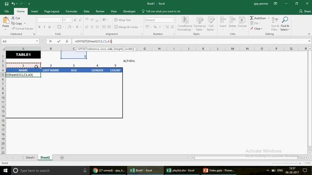 Learn MS Excel -Video 430- Dashboard Making - OFFSET and Match смотреть онлайн