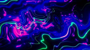 Анимированный абстрактный фон: Неоновые линии