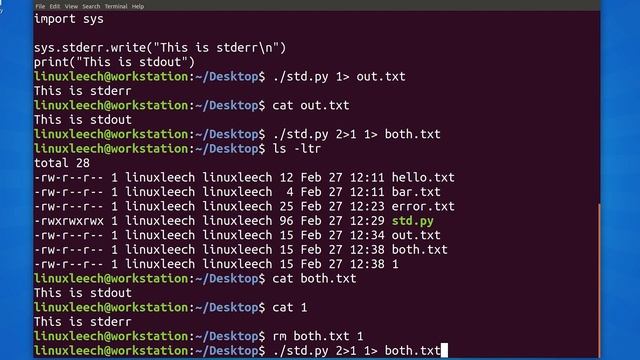 Stderr Stdout and Stdin - How to Redirect them - Commands for Linux смотреть онлайн