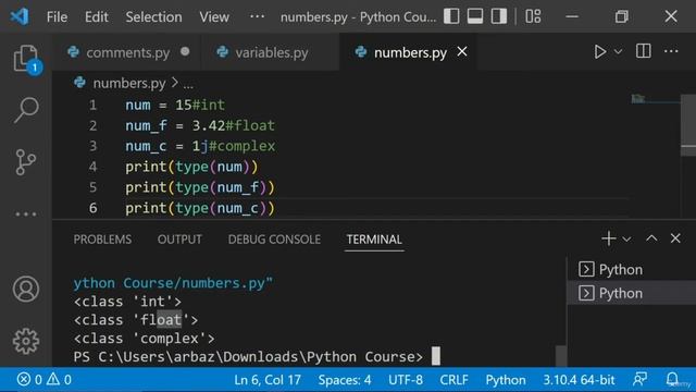 7- Numbers: Python Pro The Complete Python Bootcamp for Noobs смотреть онлайн