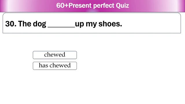 Present perfect Quiz | Present perfect | English Grammar Test | English Quiz смотреть онлайн
