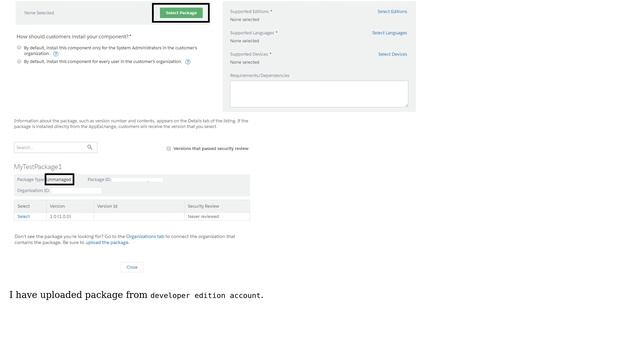 Manage package is not visible in partners.salesforce.com ＞ publishing ＞ Component Listings ＞... смотреть онлайн