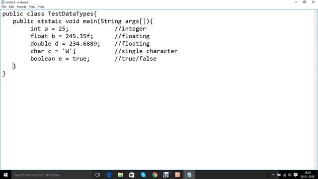 java program understand data type primitive and reference смотреть онлайн