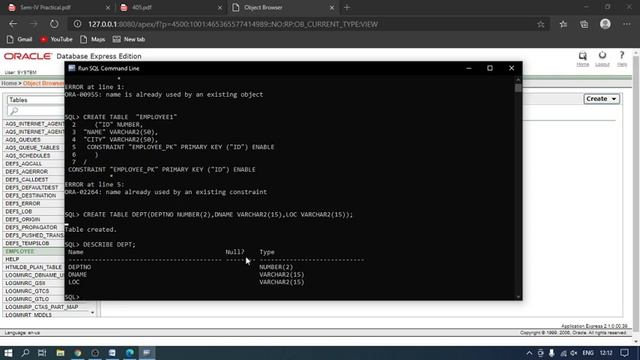 405 | L8 | ADBMS | ORACLE DATABASE OBJECTS | BY VGP смотреть онлайн