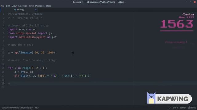 Plotting Bessel Function like a Boss in python смотреть онлайн