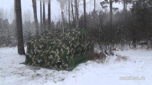 Тестирование Мобиба Р-34 при -12С. Спальник Мобиба
