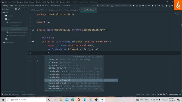Activity setOnClickListener | смотреть онлайн