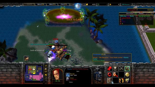 Warcraft3 One piece random defense 10.799G eng 01 смотреть онлайн