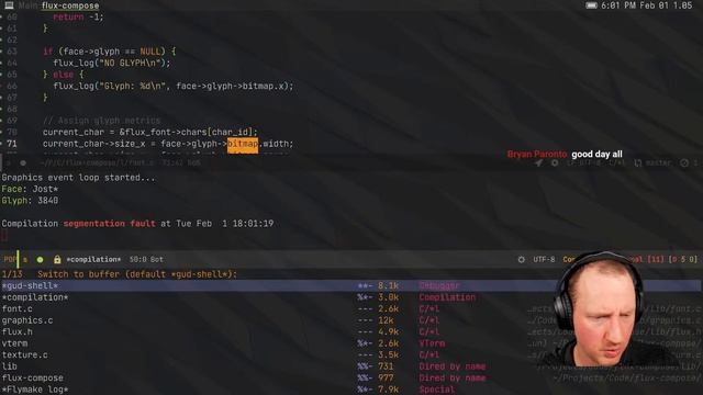 Text Rendering on Hard Mode - Live Coding with C and OpenGL смотреть онлайн