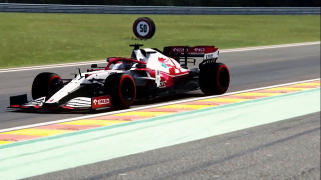 Raikkonen onboard Spa with Telemetry | Assetto Corsa смотреть онлайн