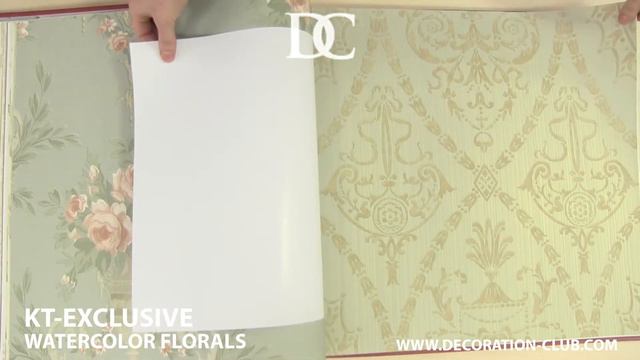 Обои KT EXCLUSIVE Каталог Watercolor Florals смотреть онлайн