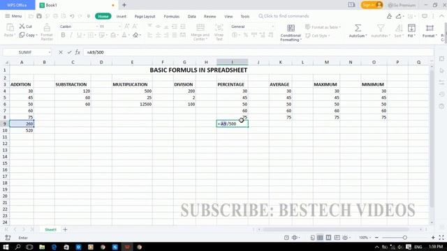 HOW TO USE FORMULAS IN WPS OFFICE | HOW TO APPLY FORMULA IN WPS | HOW TO USE FORMULAS IN SPREADSHEE смотреть онлайн