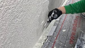 Как нанести декоративную  Штукатурку  на фасад с Эффектом зернистости или камушковая 2мм