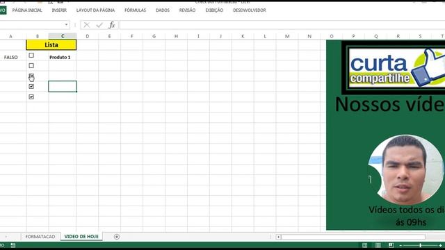 Crie uma Lista de verificação interativa ou Lista de tarefas no excel com check box смотреть онлайн