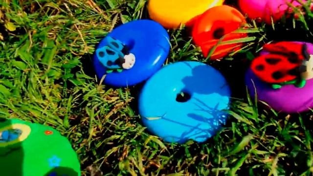 Божьи коровки. Счет. Изучаем цвета. Цвета. Пирамидка. Развивающий мультик. Детям. смотреть онлайн