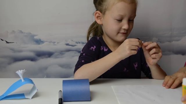 Папа КИТ и маленький КИТЕНОК из бумаги // Поделки из бумаги смотреть онлайн