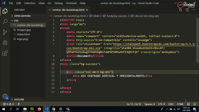 Cómo centrar un div con Bootstrap смотреть онлайн