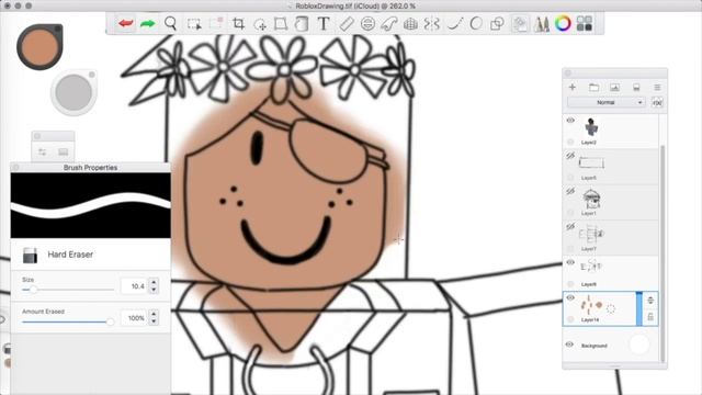 Drawing cxlorfli! [How to Draw Roblox Characters] смотреть онлайн