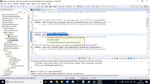 Selenium-Cucumber, Creating executable jar, Jenkins and Git смотреть онлайн