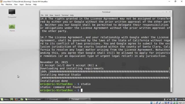 Install Android Studio on Linux Mint 17.3 Rosa смотреть онлайн