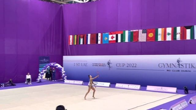 Travkina Uliana.Clubs. 1st UAE International Gymnastika Cup 2022. 29.05.2022 смотреть онлайн