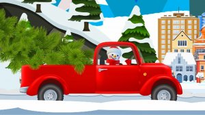 Новогодняя сказка про дружбу. Как снеговик за елкой ездил. Мультик для детей