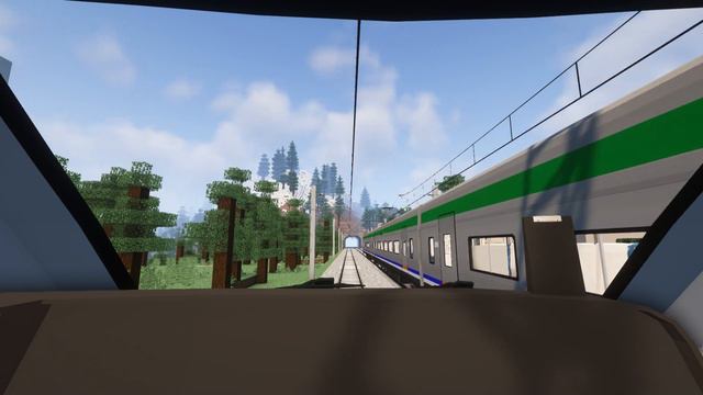 Minecraft Transit Railway - ITX Train cab ride (1x Speed) смотреть онлайн