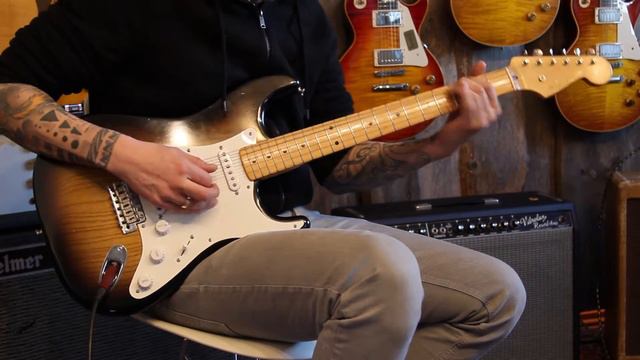 2004 Fender 1954 50TH Anniversary Stratocaster Masterbuilt Dennis Galuszka with Sweetdrive Overdriv смотреть онлайн