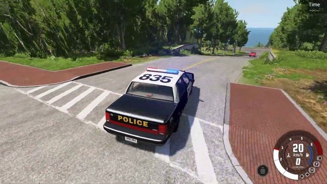 BeamNG drive Van outran Officer Reamer смотреть онлайн