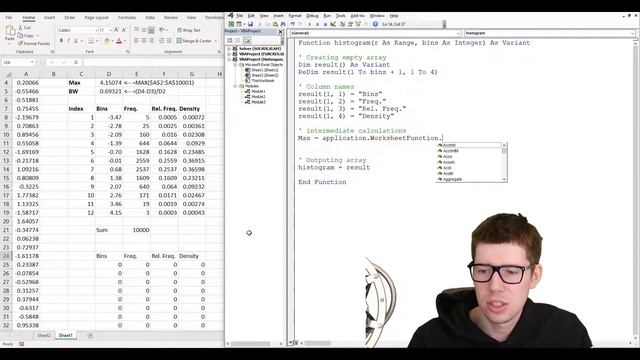 How to make a histogram with Excel and VBA - Part2 смотреть онлайн