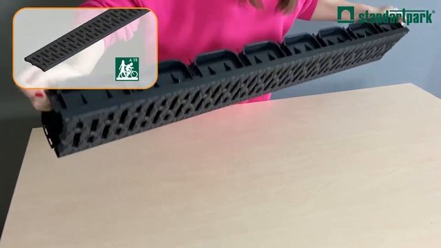 Пластиковые лотки Standartpark S'park 2,3/ Решетки класс нагрузки А15-С250/ Особенности применения смотреть онлайн