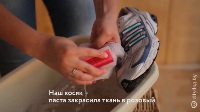 Эксперимент CityDog.by: отбеливаем кроссовки пастой. смотреть онлайн