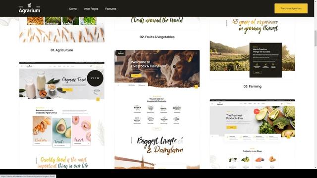 Agrarium Agriculture and Organic Food WordPress Theme woocommerce farm смотреть онлайн