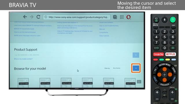 Sony BRAVIA - How to use the Internet Browser (Opera TV Browser) on BRAVIA TV смотреть онлайн
