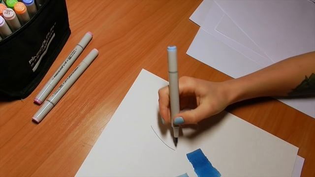 Маркеры Finecolour + Какая бумага подходит для маркеров? смотреть онлайн