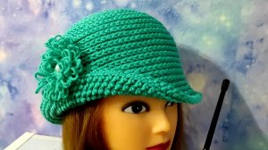 ИЗЯЩНАЯ, ЭЛЕГАНТНАЯ ШЛЯПКА КРЮЧКОМ. Видео для начинающих.