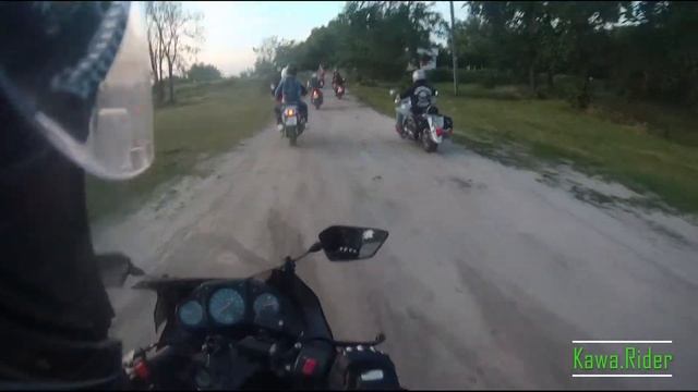 Покатуха колонной по городу на Kawasaki Ninja 250R смотреть онлайн