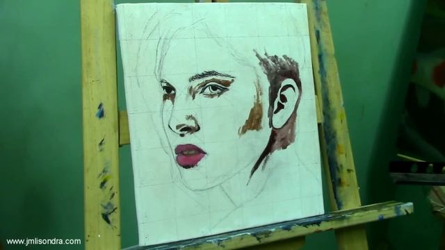 Acrylic Portrait Painting Tutorial | Ep 1 | Beautiful Lady in Step by Step by JM Lisondra смотреть онлайн