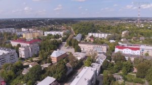 Город Остров с высоты птичьего полёта Псковская область Видео клип про город Остров. Ostrov Russia