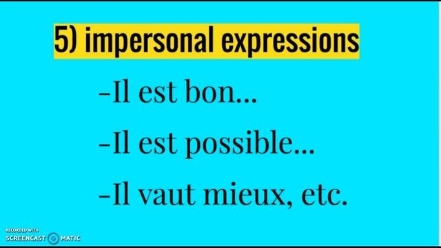 SONG French 5 Subjunctive Categories sung to the tune of "Hava Nagila" смотреть онлайн