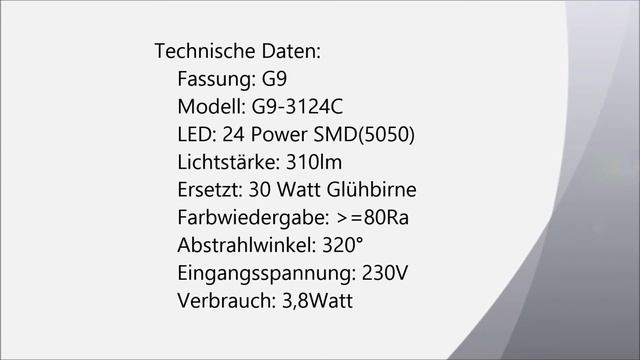 LUMPERIA® LED G9 Lampe 3,8Watt смотреть онлайн