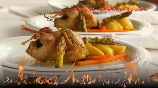 Рецепты из Перепела Дикого - как приготовить перепела пошаговый рецепт - Перепела с ароматным масло смотреть онлайн