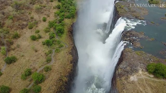 Victoria Fall, Between Zambia And Zimbabwe In 4k Ultra Hd